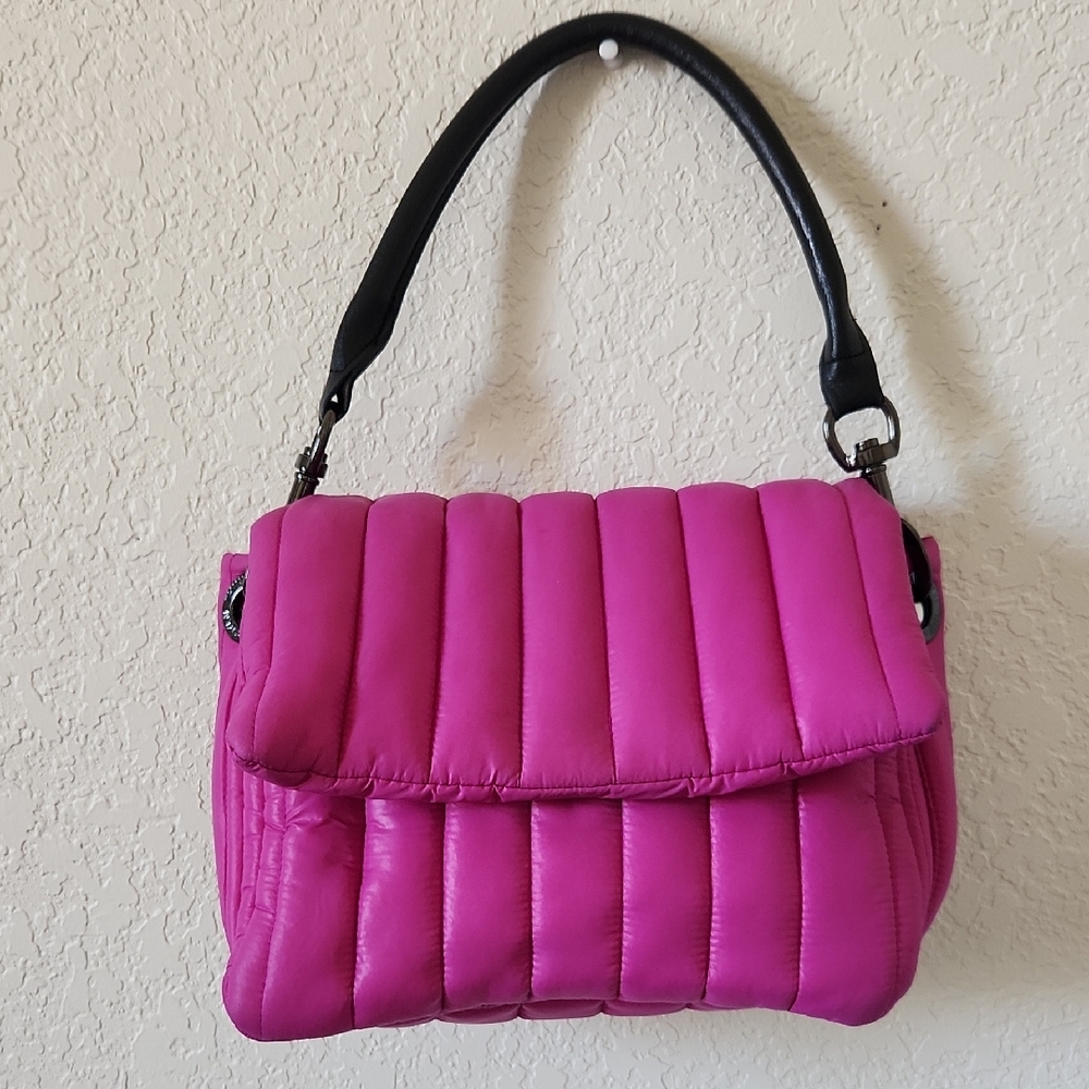 Think Royln Pink Quilted Shoulder Bag
